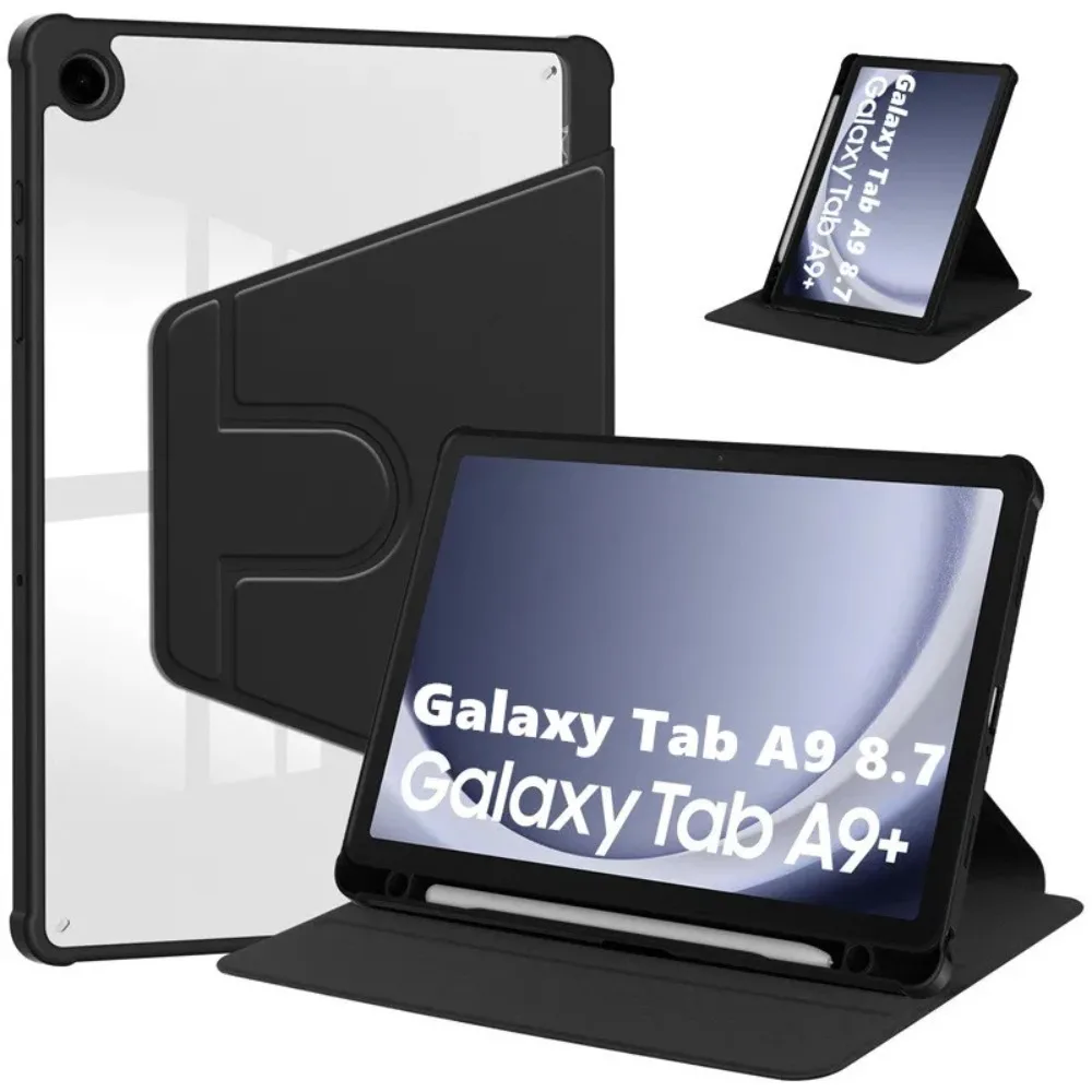 Para Samsung Galaxy Tab A9 + Plus 11 pulgadas SM-X210 giratorio con portalápices funda inteligente para tableta samsung A9 8,7 "fundas para tableta