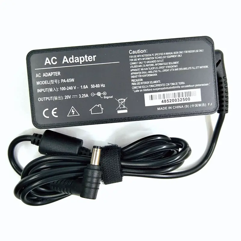 Cargador de ordenador portátil de 65W 20V 3.25A 5,5*2,5mm para Lenovo U130 U350 U310 U410 U430 U450 Y430 Y460 Z360 G230 G430 G360 adaptador de cuaderno - imagen 3