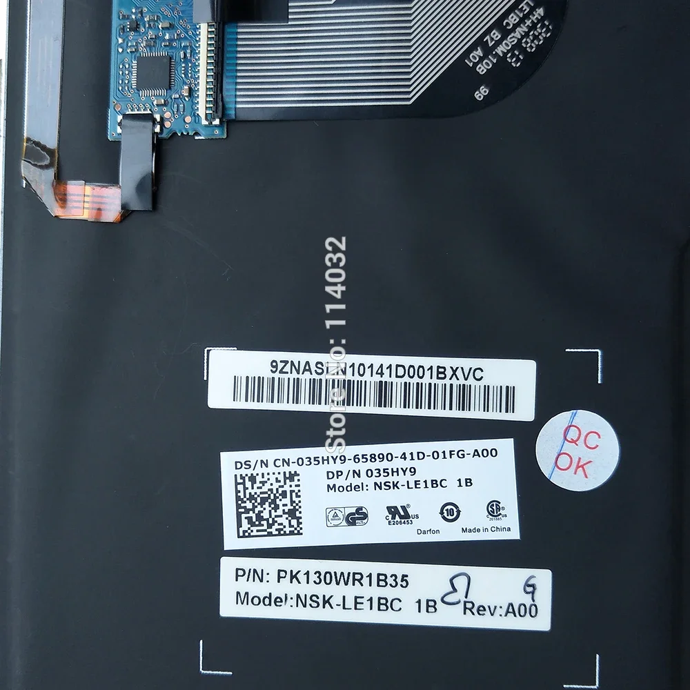 Teclado retroiluminado brasileño 035HY9 PT-BR para Dell Latitude E5540 E6520 E5530 5530 E6540 15 5000 teclados Trackpoint PK130WR1B35 - imagen 5