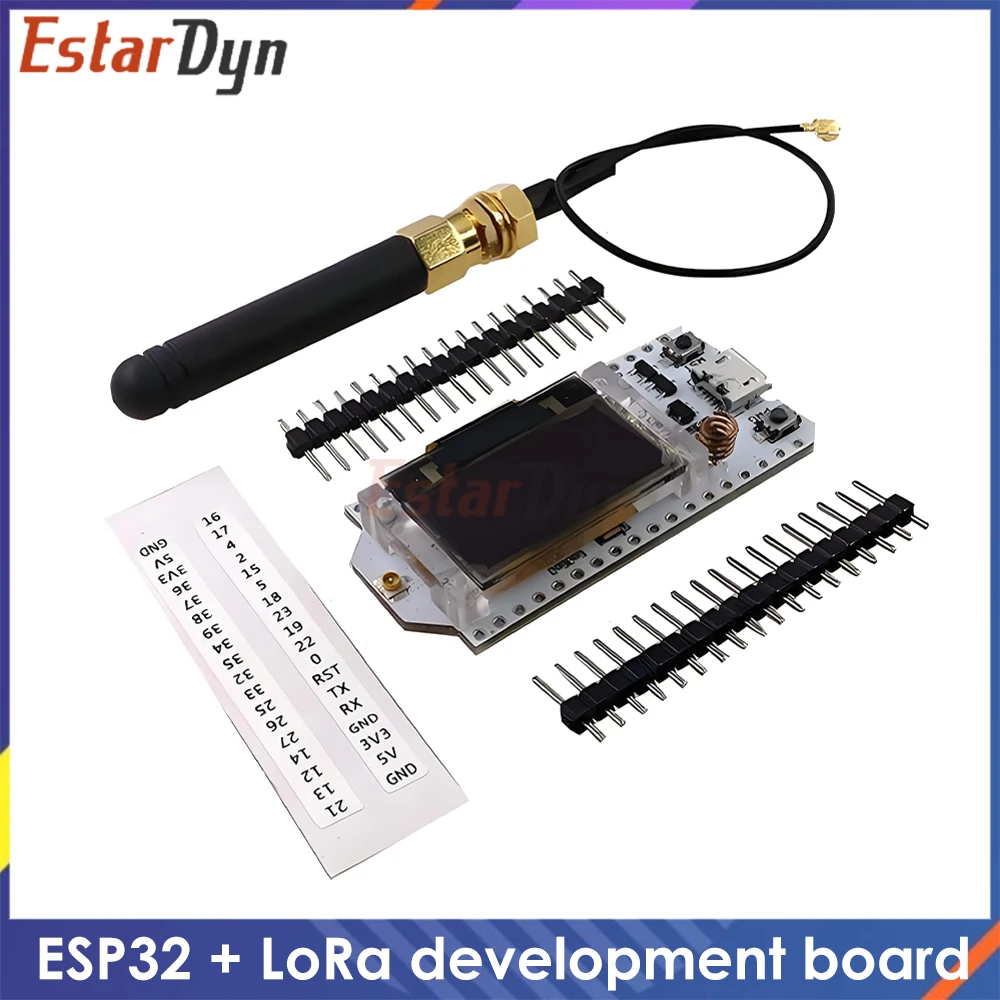 Placa de desarrollo SX1276 SX1278 LoRa ESP32, pantalla OLED de 0,96 pulgadas 868MHz/915MHz/433MHz, Kit WiFi Bluetooth para Arduino IoT