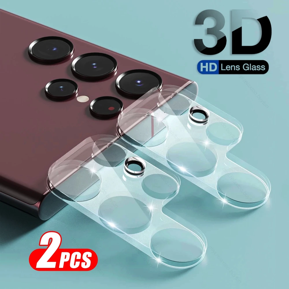 Protectores de cámara para Samsung S24 Ultra, cubierta de lente trasera, vidrio templado, Samsung S24 Ultra Galaxy S24Ultra S 24 S24 +, 2 unidades