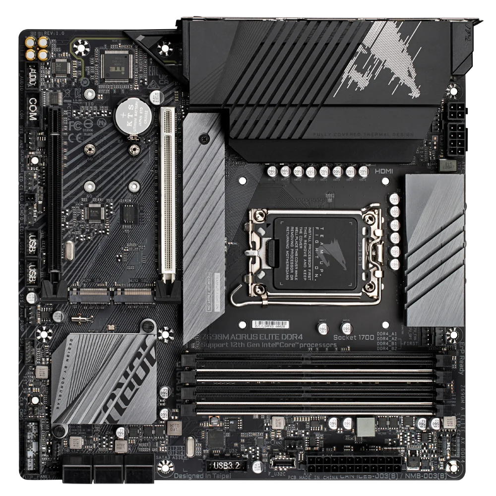 NUEVO GIGABYTE GA Z690M AORUS ELITE DDR4 Intel ®   Z690 DDR4 PCI-E 5.0 5333(OSC.) Soporte 128G Toma 12 Gen LGA 1700 - imagen 3