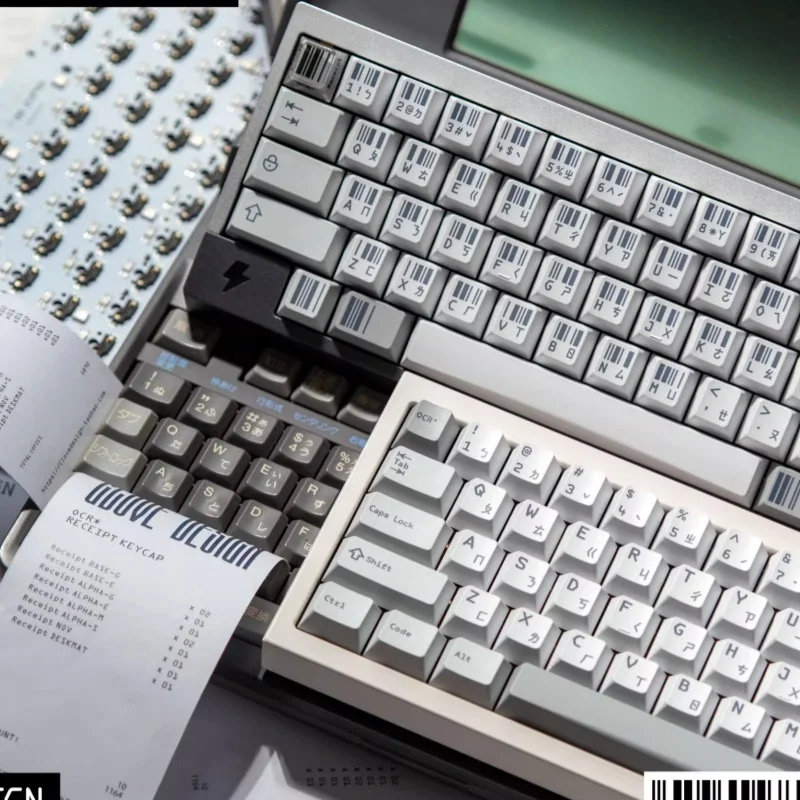 Teclas de recibo OCR estilo minimalista Domikey Pbt teclas de sublimación Base teclas de teclado mecánico parcialmente personalizadas - imagen 2