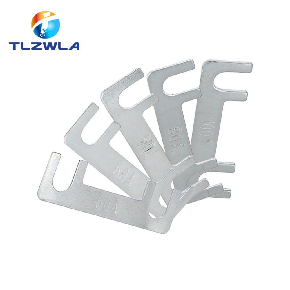 Fusible automático tipo placa plana 32V tipo horquilla perno batería fusible soporte de modificación de coche 30A 40A 50A 100A fusible de coche perno de horquilla plana - imagen 2