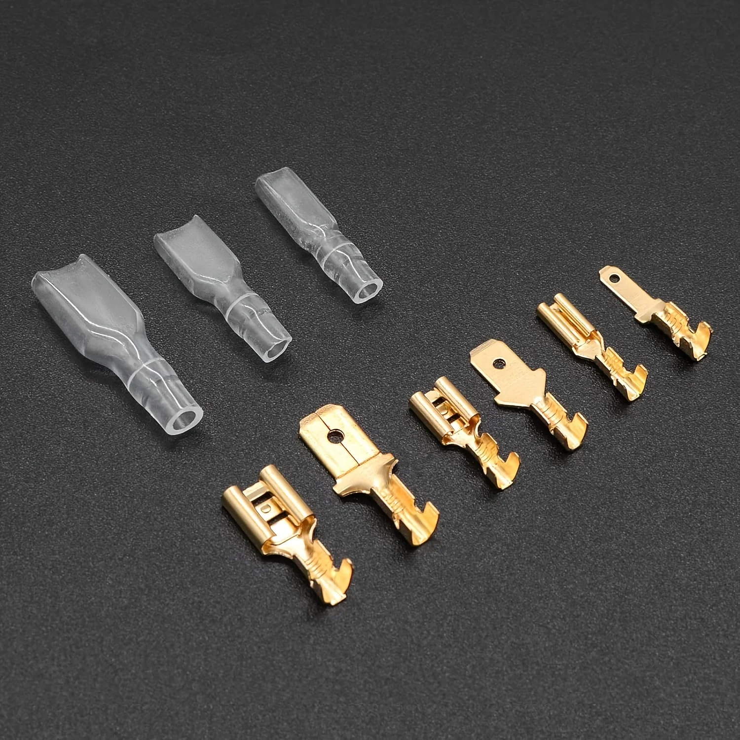 Terminal de conexión 270 Uds 2,8mm 4,8mm 6,3mm enchufe resorte hembra pala conector de Terminal de engarzado en frío altavoz automotriz eléctrico - imagen 4