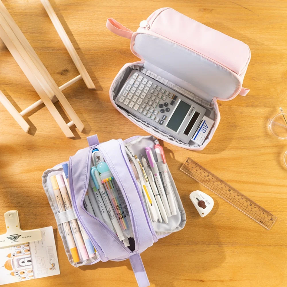 Estuche para lápices de gran capacidad, estuches para lápices bonitos para estudiantes, estuche grande para bolígrafos, caja de almacenamiento para niños y niñas, suministros de papelería para oficina y escuela - imagen 3