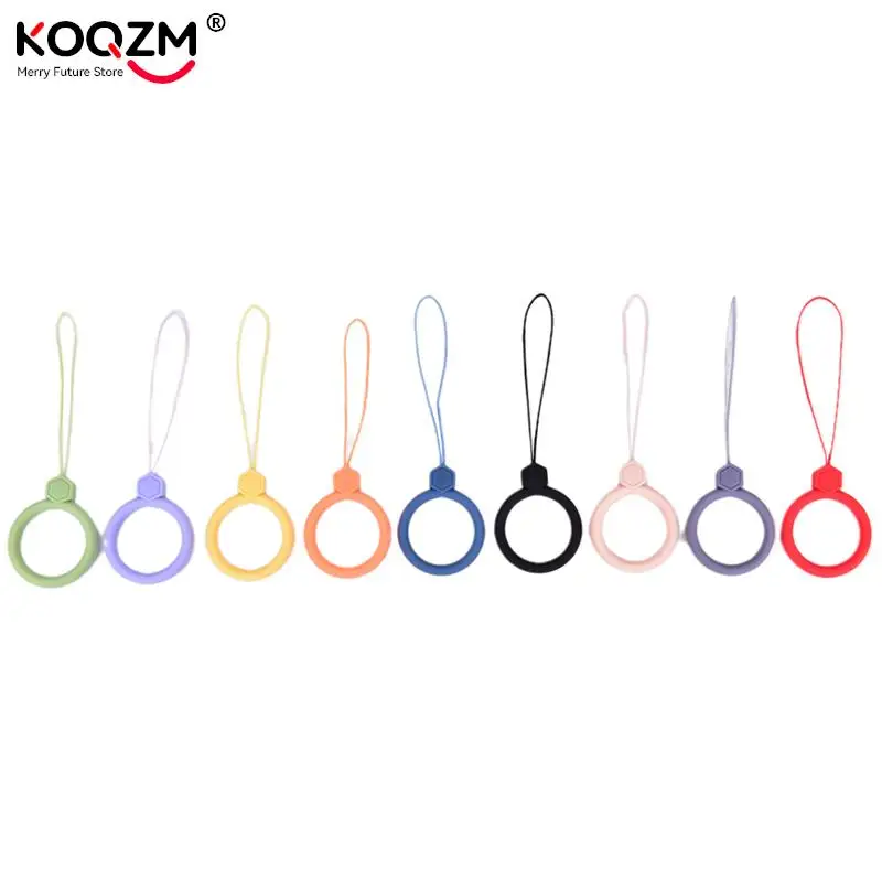 Correa de silicona para la muñeca, cordón para llaves, teléfonos, anillos para IPhone, accesorios para teléfonos móviles