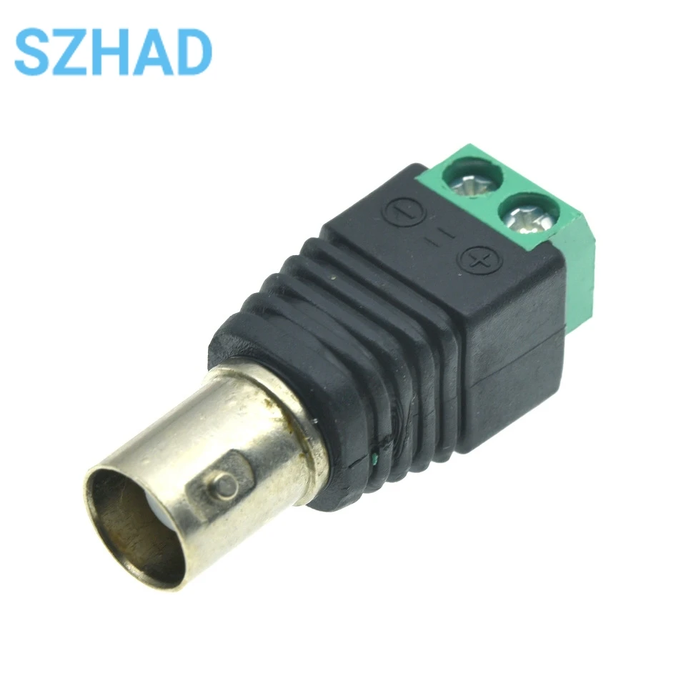 Terminal verde de soldadura libre BNC macho BNC a Terminal positivo y negativo BNC Cable macho y hembra de monitoreo - imagen 4