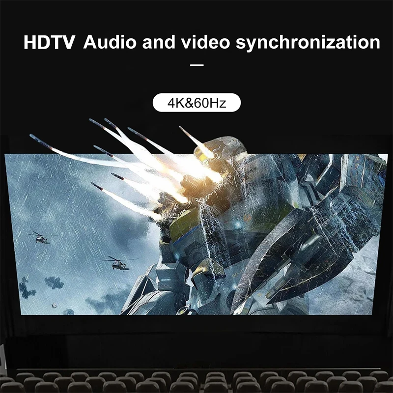 Conmutador HDMI 3 Puertos 4K 60Hz Mini Switch PS4 Xbox HDTV - imagen 4