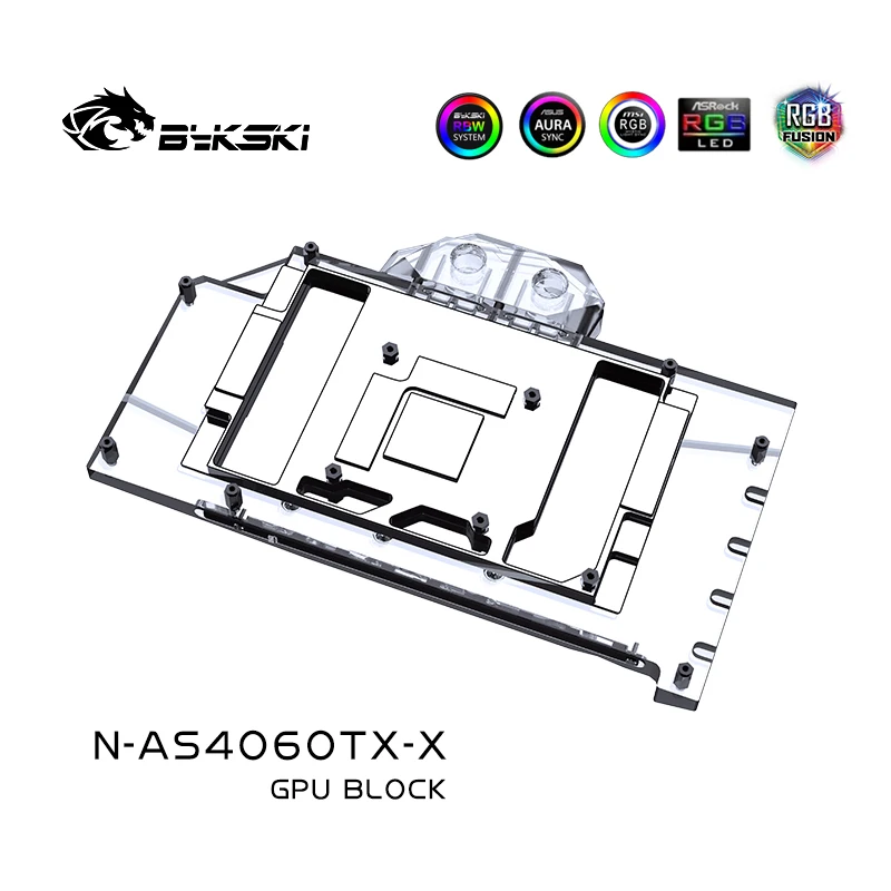 Bykski N-AS4060TX-X GPU bloque de agua para ASUS TX GeForce RTX 4060 GAMING OC tarjeta de vídeo/enfriador de cobre radiador RGB - imagen 5
