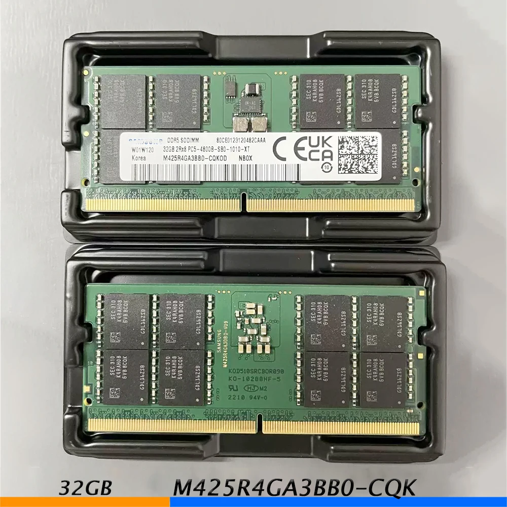 1 Uds 32G 2RX8 PC5-4800B-SB0 DDR5 SODIMM M425R4GA3BB0-CQK memoria para ordenador portátil - imagen 2