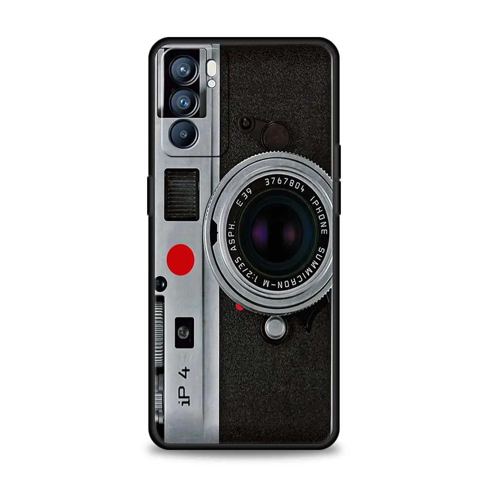 Funda Retro con cinta de Cassette Vintage para Oppo Reno8 Reno7 Reno6 Pro Plus A54 5G Find X6 X5 A53 A52 A9 A95 A17 A16 A76 A74 A57 - imagen 3