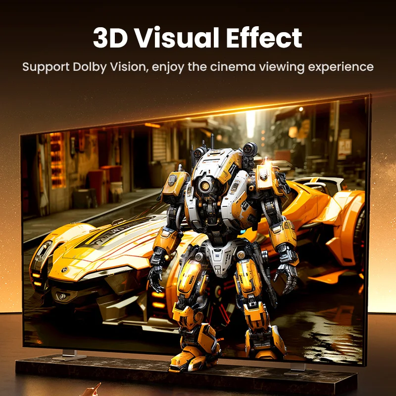 Cable HDMI 8K/60Hz para PS5 Xiaomi TV Box Cable certificado de ultra alta velocidad 8K @ 60Hz 48Gbps Dolby Vision HDCP2.3 - imagen 5