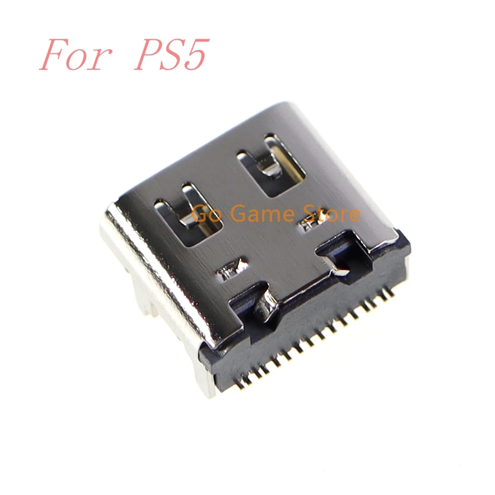 2 uds nuevo OEM para PS5 mango base de carga TYPE-C puerto de enchufe de cargador de aguja dorada para ps5 conector de enchufe de cargador Micro USB