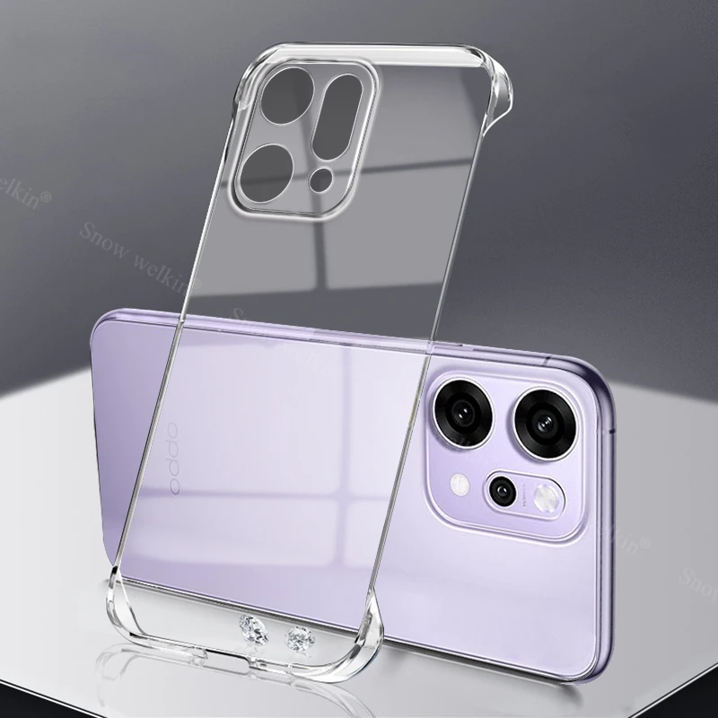 Funda rígida de plástico transparente y delgada sin marco para Oppo Reno 14 13 12 11 10 9 Reno14 Pro, Fundas traseras para teléfono - imagen 5