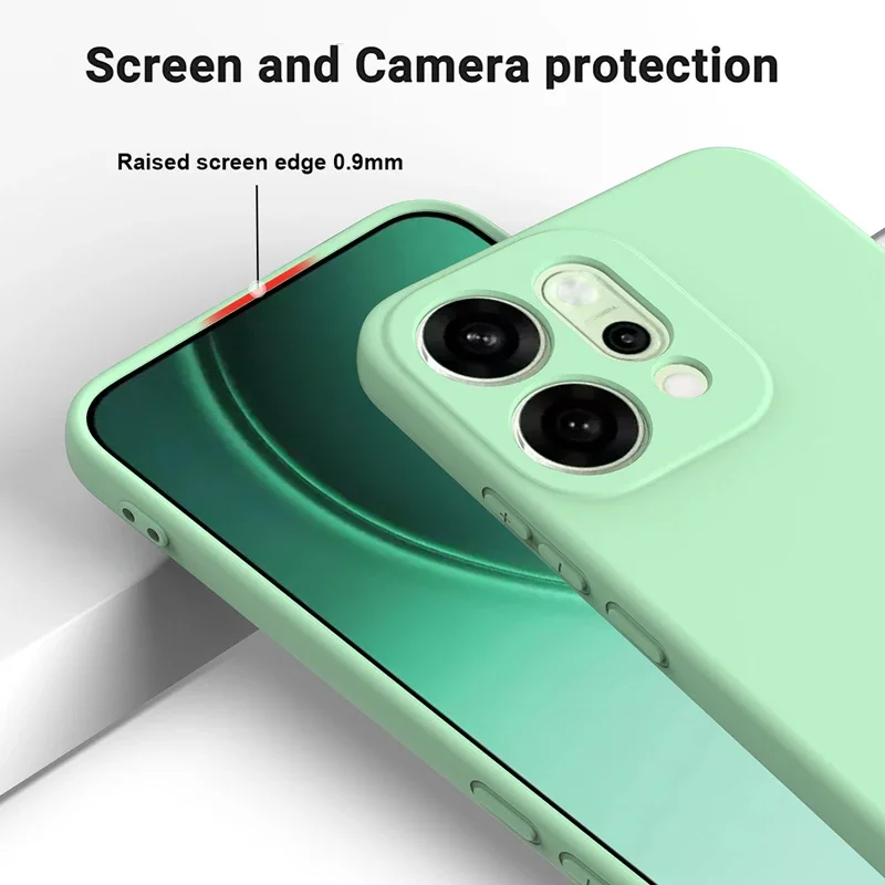 Para OPPO Reno 14 14 Pro 5G funda suave de silicona líquida Premium con flocado en el interior para Oppo Reno14 - imagen 5