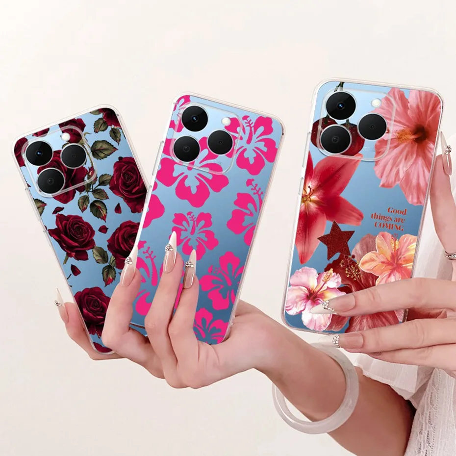 Funda transparente de TPU para Realme 15T 2025, fundas de teléfono con patrón de nuevo estilo para Realme 15T 5G, fundas para parachoques - imagen 4