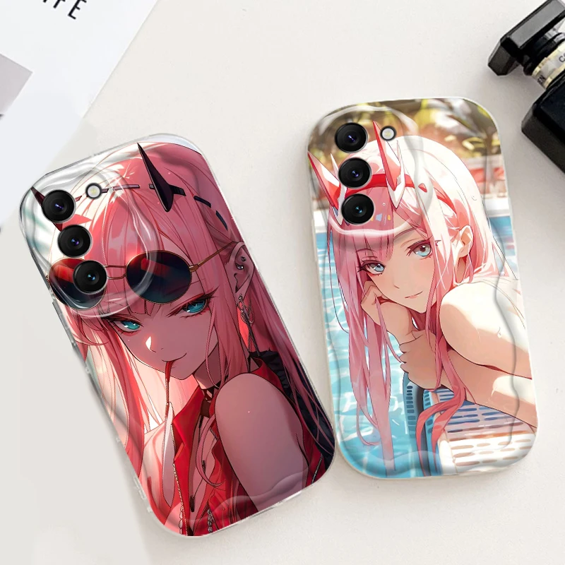 Darling In The Franxx Anime Art para Samsung S24 S23 S21 S20 Ultra Plus FE A73 A72 A71 A51 A31 A05S A05 A04 5G Wave Oil TPU