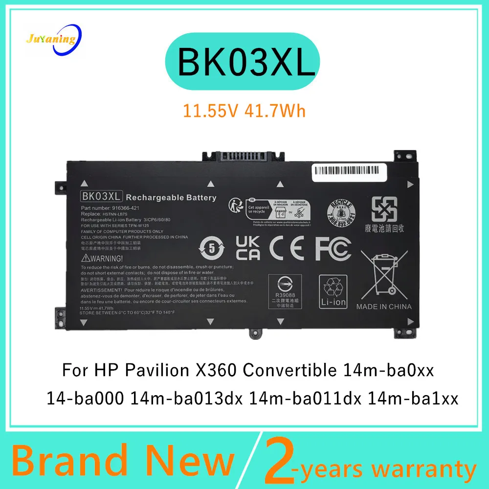 BK03XL batería del ordenador portátil para HP Pavilion X360 PC convertible 14 14m serie 14-ba000 14-ba001ns HSTNN-UB7G HSTNN-LB7S TPN-W125
