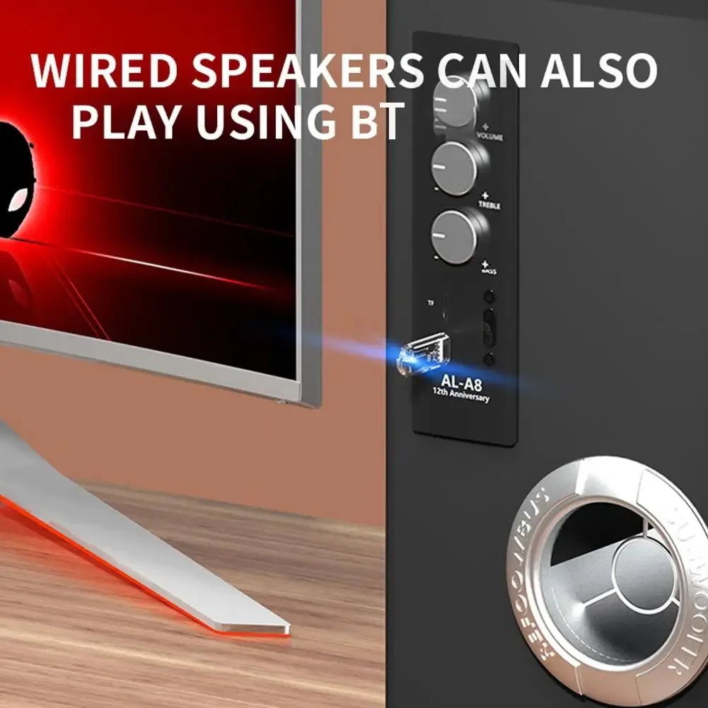 Kebidumei-receptor USB Bluetooth 5,3, Dongle USB, adaptador de Audio inalámbrico Bluetooth, receptor de Audio, llamada manos libres para altavoz de coche - imagen 2