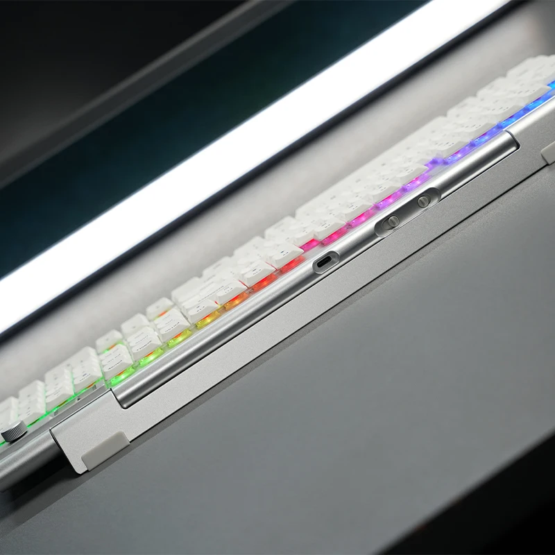 CHERRY MX10.1 Teclado mecánico de perfil bajo Tri-modo inalámbrico RGB interruptor ultrafino Panel de Metal teclado de oficina para juegos regalo - imagen 5