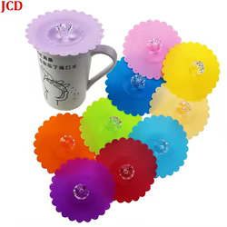 Tapa taza gel sílice anti-polvo efecto diamante creativa