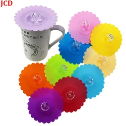 Tapa taza gel sílice anti-polvo efecto diamante creativa