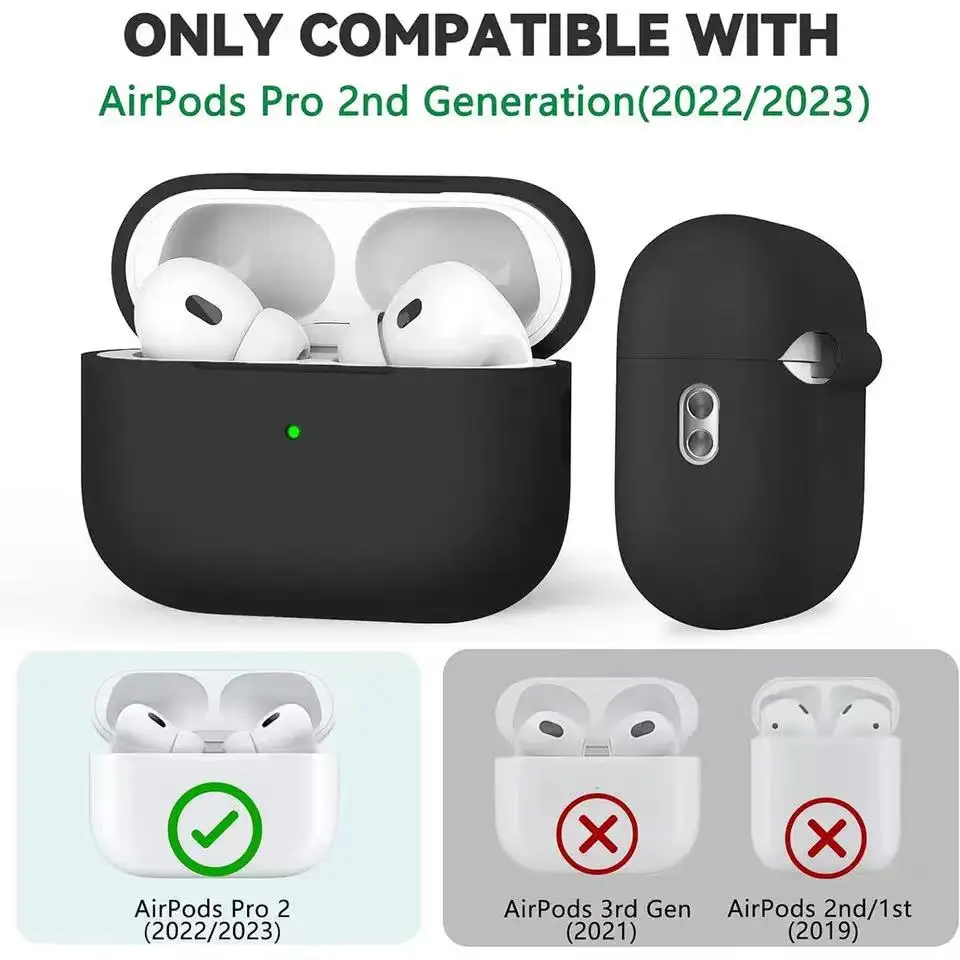 Funda AirPods Pro con Kit de limpieza, funda protectora de silicona suave para Apple AirPod Pro de 2.a/1a generación para mujeres y hombres - imagen 4