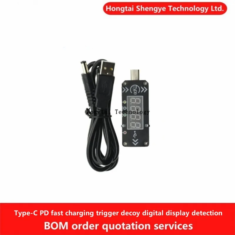 Señuelo de gatillo de carga rápida PD tipo C, pantalla digital CC, prueba de amperímetro de voltaje, PPS WPDT