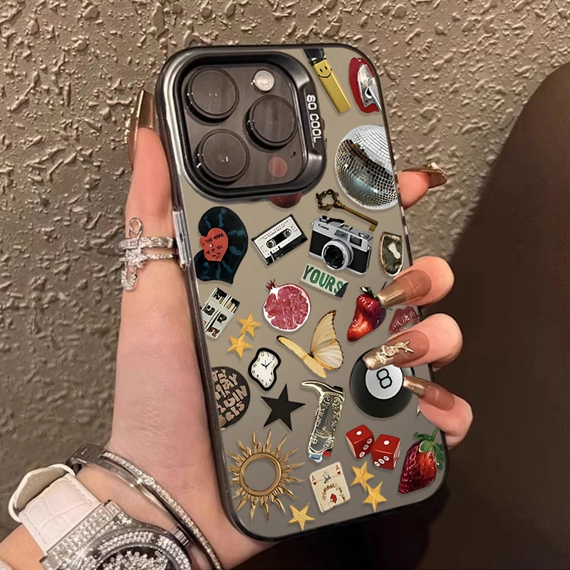 Funda de PC mate con patrón de leopardo Y2K para Samsung Galaxy S25 S24 S23 Ultra S22 S21 Plus FE A56 A36 A26 5G A16 A06 4G Note 20 - imagen 2