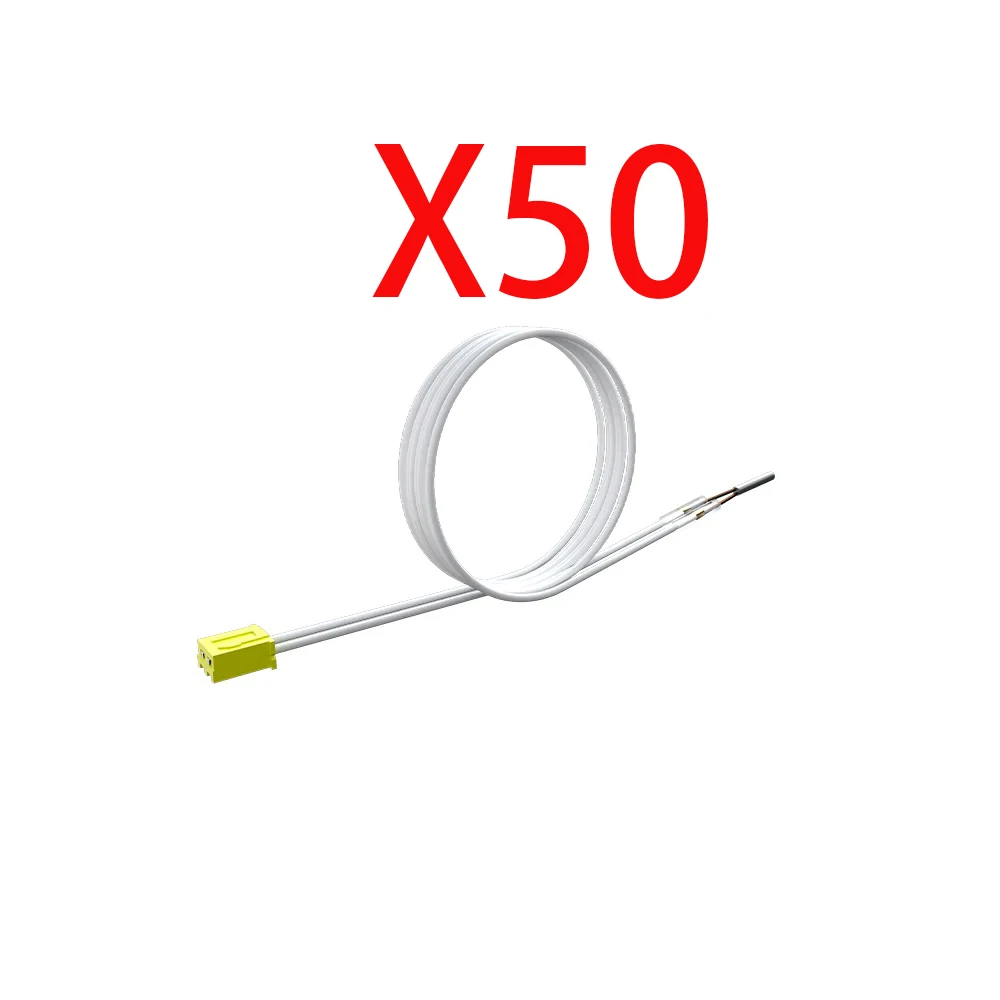50 Uds. De piezas de termistor sensores de temperatura resistencia para FLSUN V400 Delta impresora 3D Hotend Kit Set bloques de calefacción al por mayor