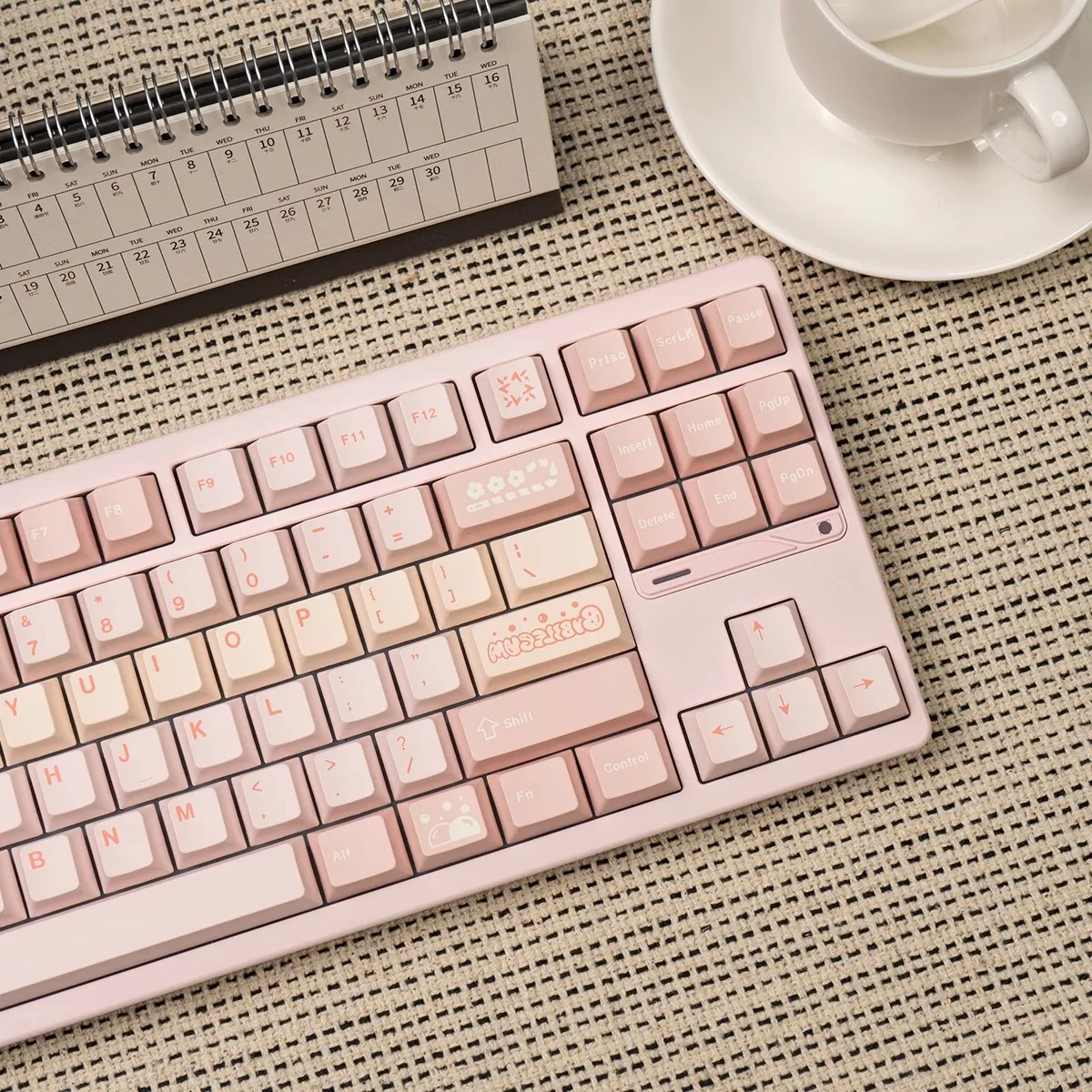 GMK Lovely Pink Keycaps PBT Dye 151 Key Cap Cherry Profile Keycap con 2.25U 2.75U 3U 7U Barra espaciadora ISO Enter - imagen 4
