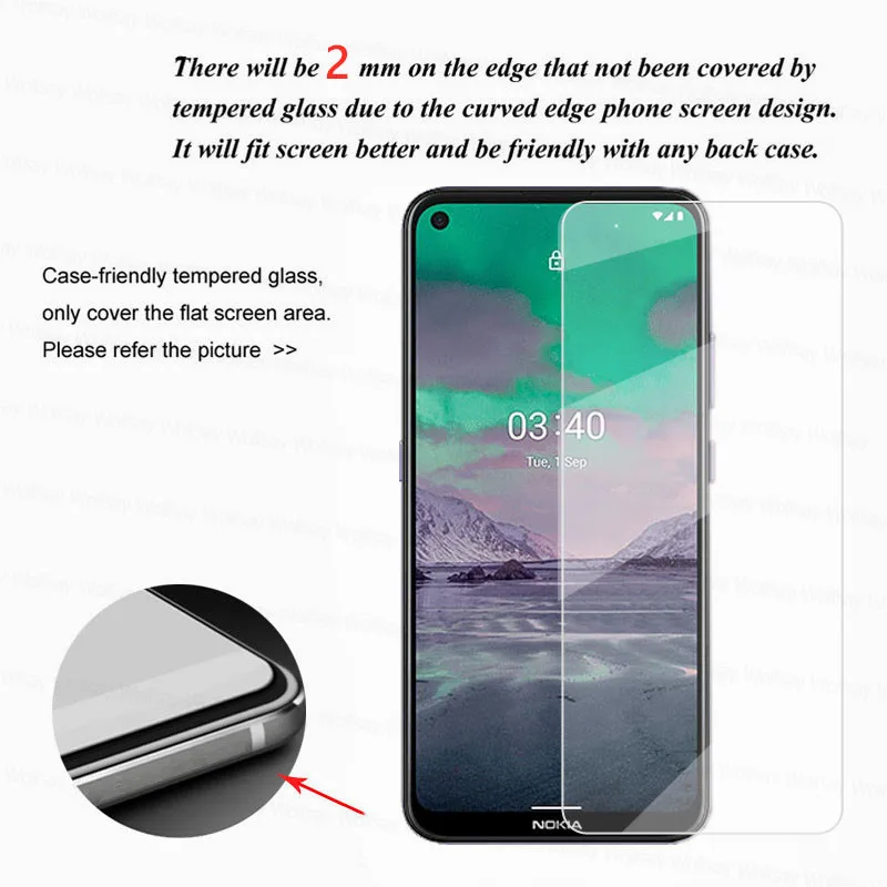9H Protector de pantalla para Nokia 3,4 de cristal para Nokia 5,4, 3,4, 1,4, 5,3 de vidrio templado lentes de cámara protectores película para Nokia 5,4 de 3,4 - imagen 5