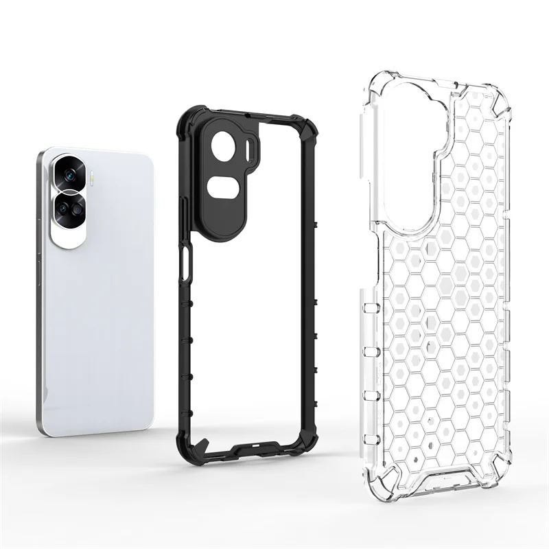 Funda de panal a prueba de golpes para Honor 90 Lite, funda protectora para teléfono Honor 90 Lite, funda translúcida de TPU, funda Honor 90 Lite - imagen 2