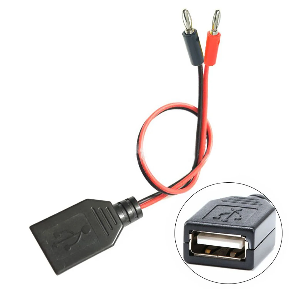 Cable de prueba USB macho A conector Banana, Cable de carga macho A macho, Cable conductor de conexión de cabeza Banana - imagen 3
