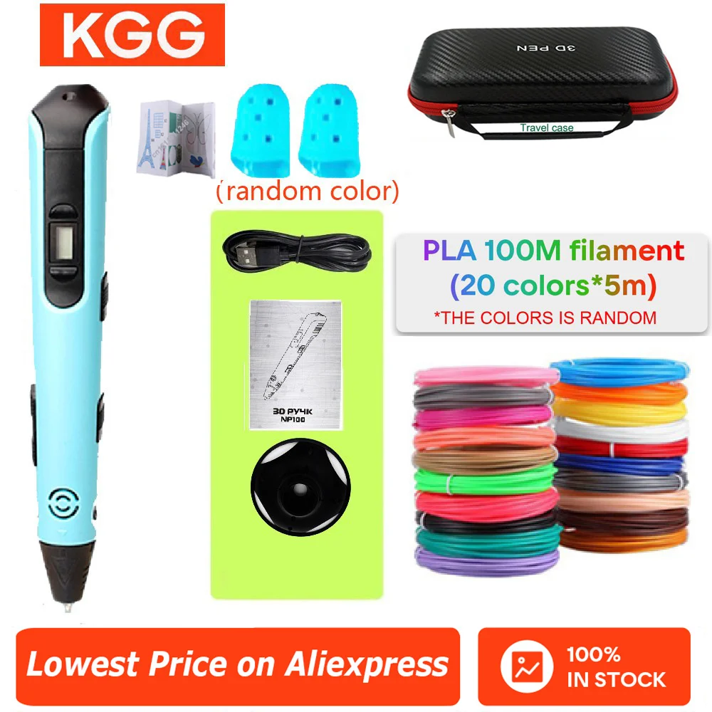 Bolígrafo de impresión 3D LCD 2025 con consumibles PLA herramienta de Graffiti 3D amigos niños Navidad Año nuevo regalos de cumpleaños 9M consumible - imagen 2