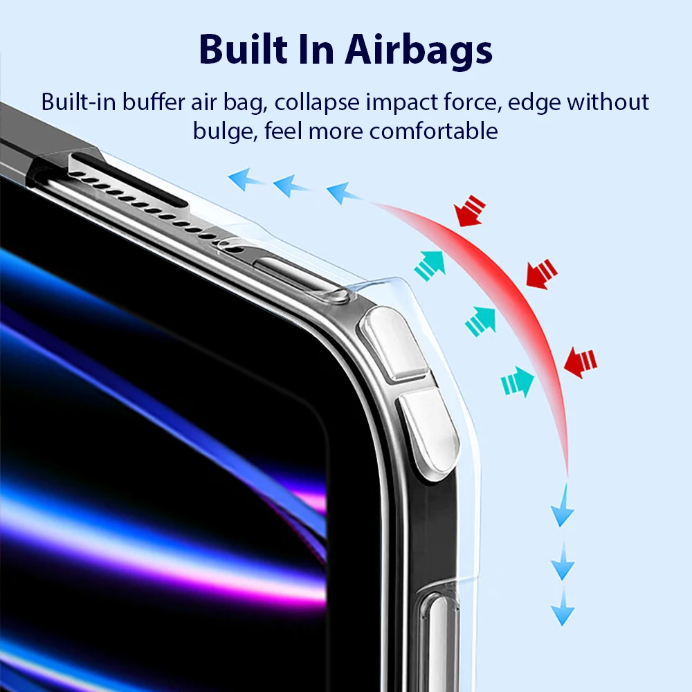 Funda para iPad Pro 12,9 11 13 M5 M4 2025 A16 M3 10. a generación 10,9 Funda para iPad Air 3 4 5 6 Mini 7 10,5 10,2 Funda protectora - imagen 4