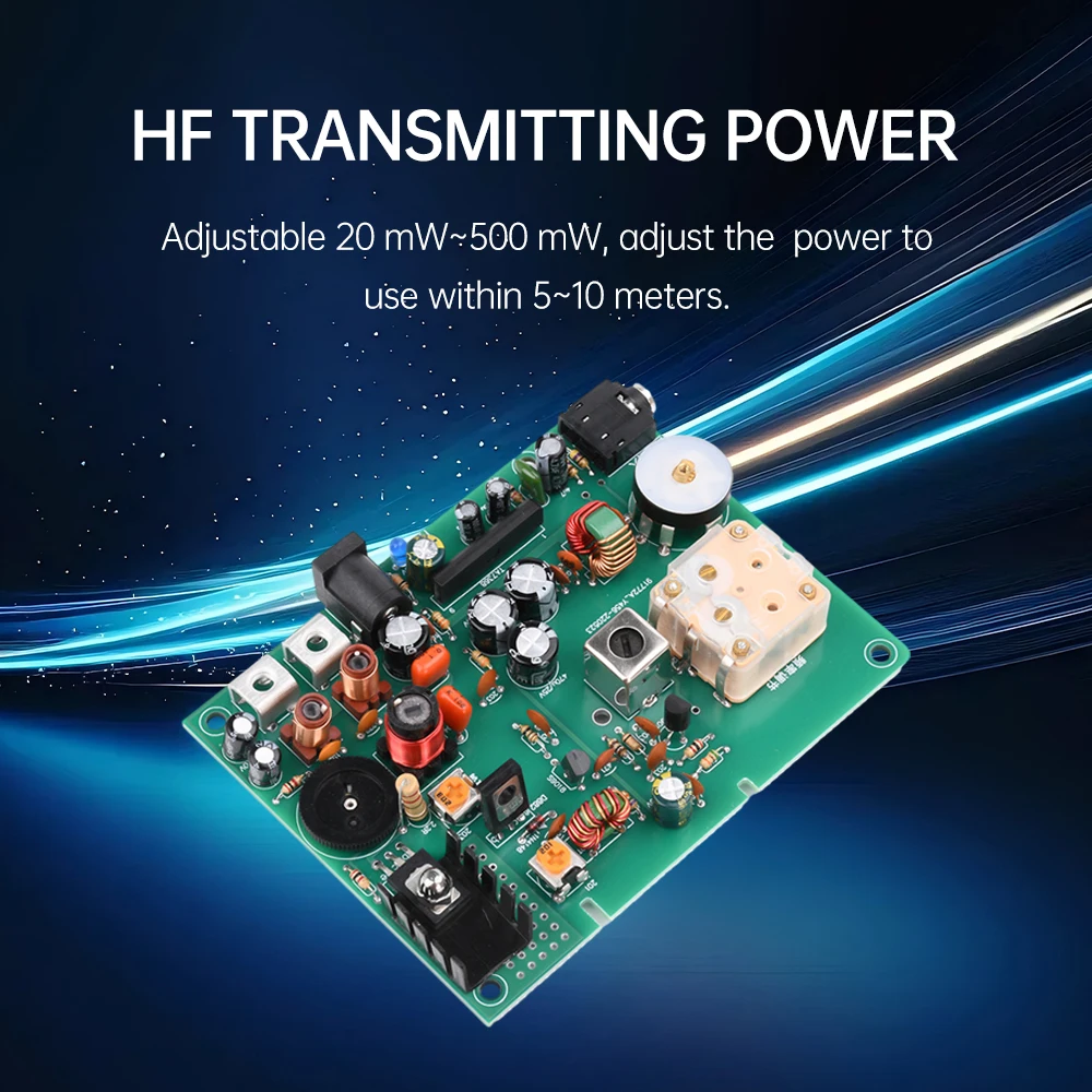 Transmisor de onda media Transmisor AM Experimental Transmisor de modulación de amplitud 530-1600KHZ Radio de cristal Depuración de estudiantes - imagen 5