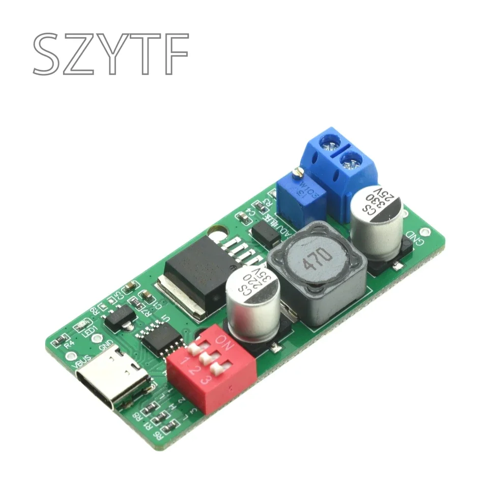 Placa de disparo PD/QC: cargador rápido tipo C, ajustable 5 V-20 V, admite entrega de energía y carga rápida - imagen 4