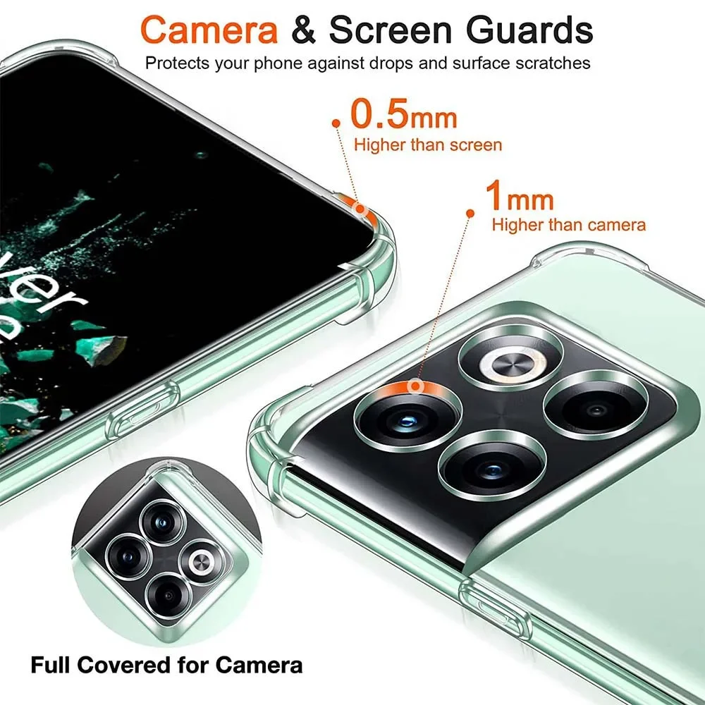 Funda transparente para OnePlus 10T 10R 1+ 11 11R One Plus 6 6T 7 7T 8 8T 9 10 Pro 9R 9RT cubierta de silicona a prueba de golpes - imagen 4