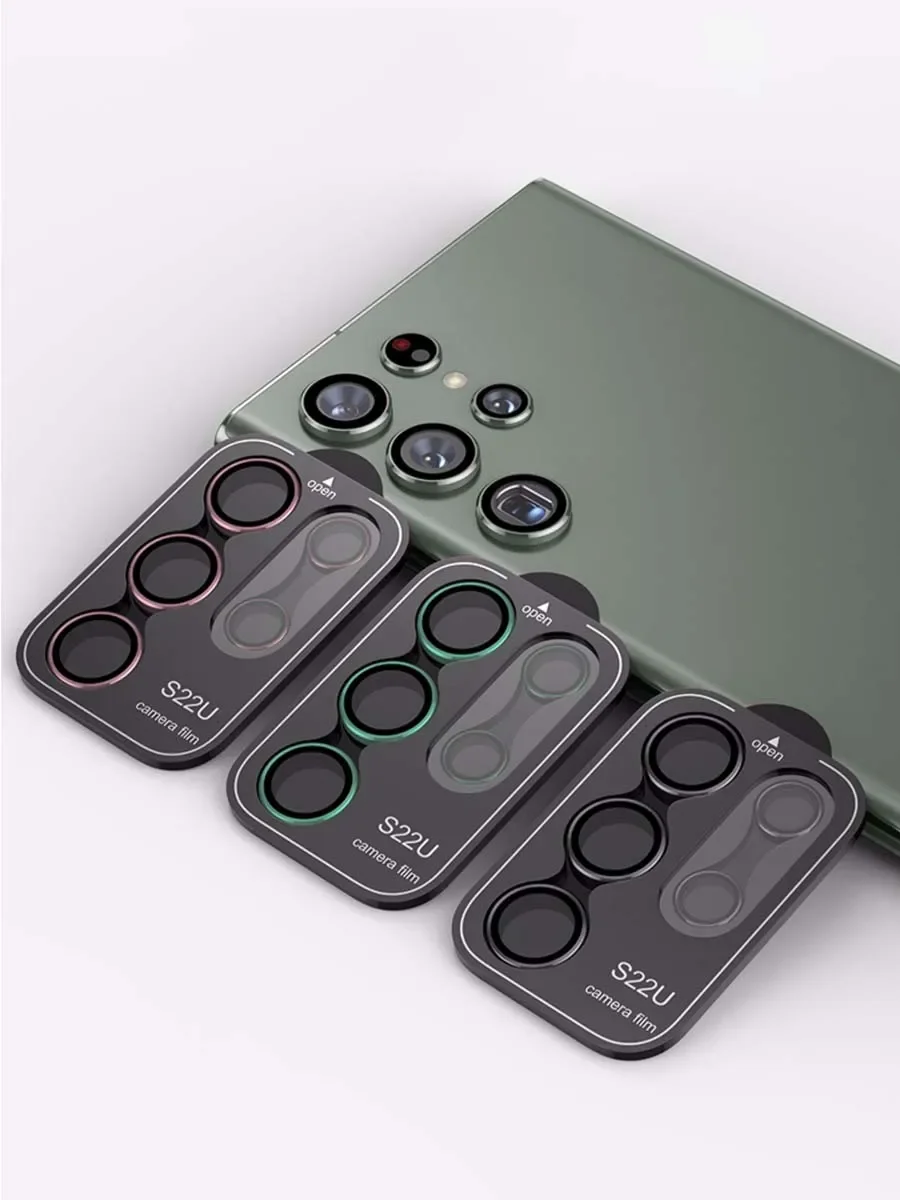 Para Samsung Galaxy S25 Ultra Protector de cámara anillo de lente de Metal vidrio templado para Galaxy S24ultra S24 + Plus tapa de cubierta - imagen 2