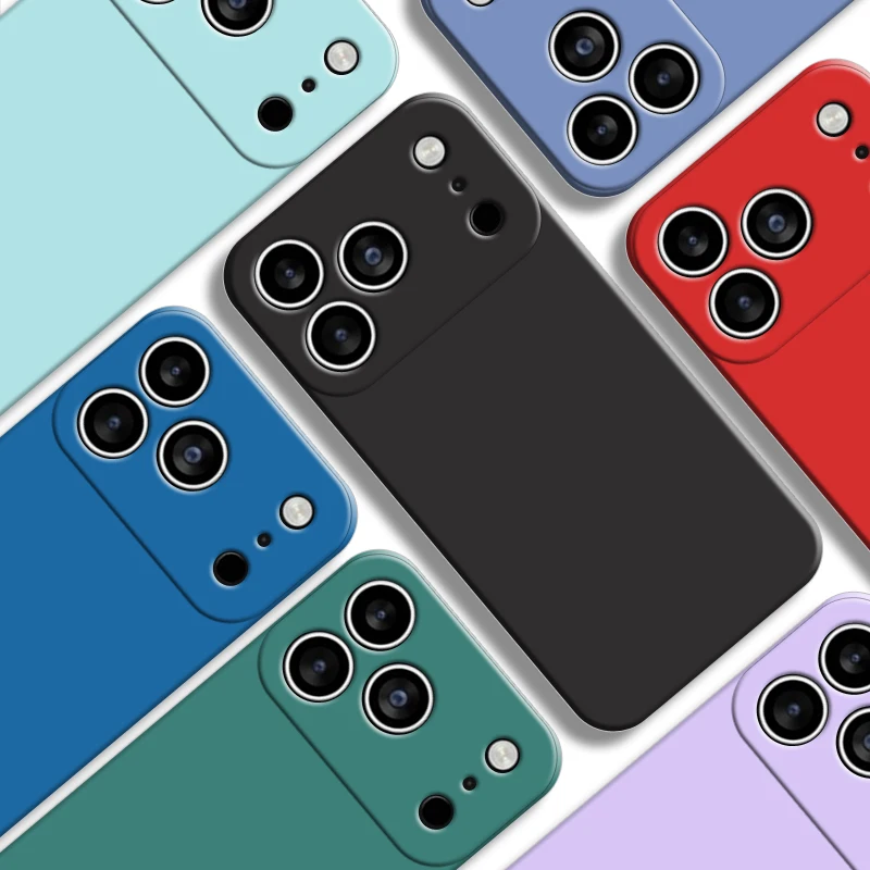 Para iPhone 17 Pro Max funda para Apple iPhone 17 Pro funda Original de goma de silicona líquida parachoques a prueba de golpes para iPhone 17 Air - imagen 2