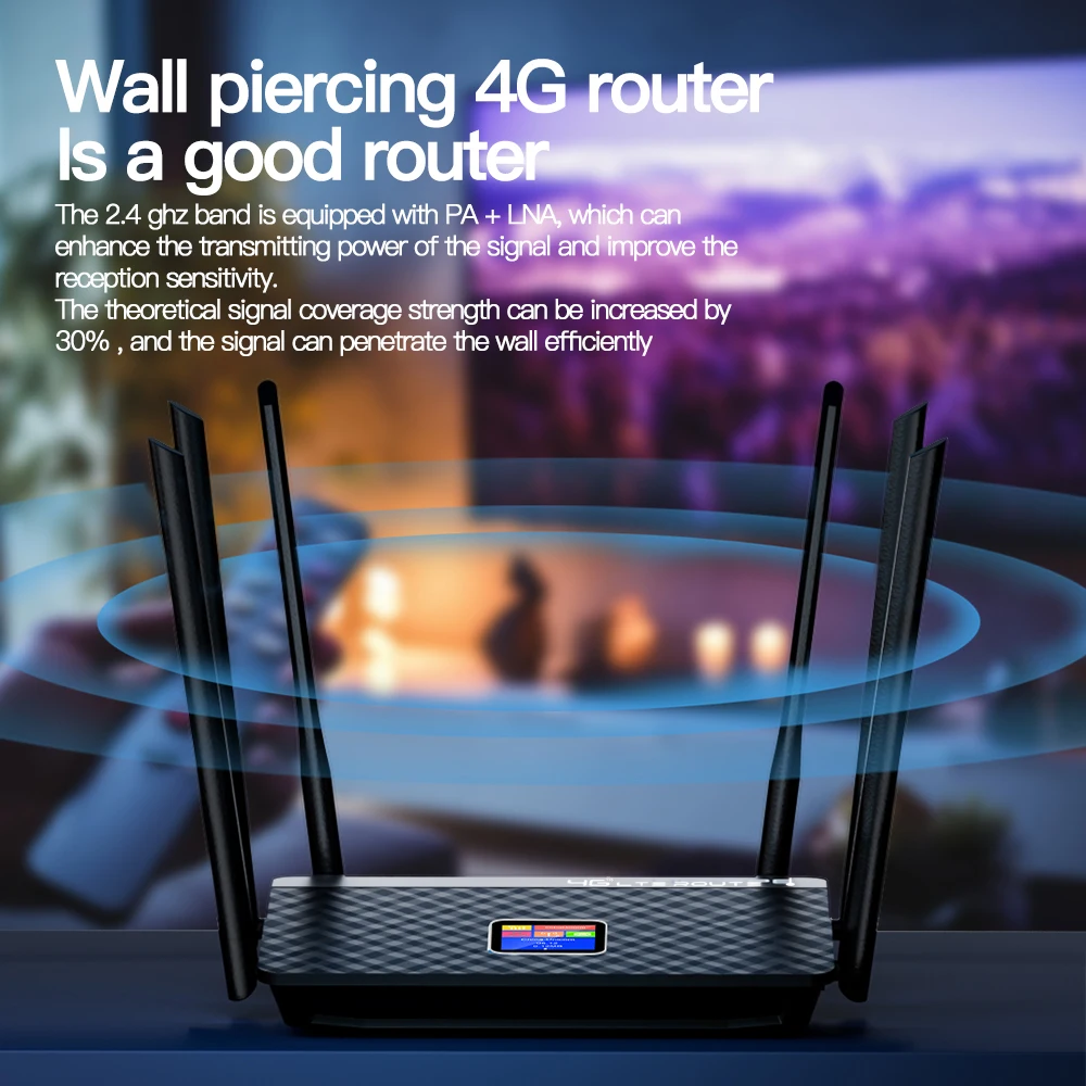 Enrutador Wifi KuWFi 4G Lte, enrutador CPE inalámbrico de 300Mbps con 6 uds., antena de alta velocidad, señal estable, puerto WAN/LAN RJ45 - imagen 2