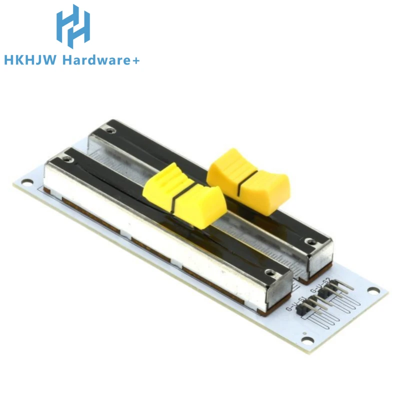 Módulo de potenciómetro deslizante lineal de 10K, Sensor analógico de doble fila para proyectos Arduino, mezclador y bloques de construcción electrónicos