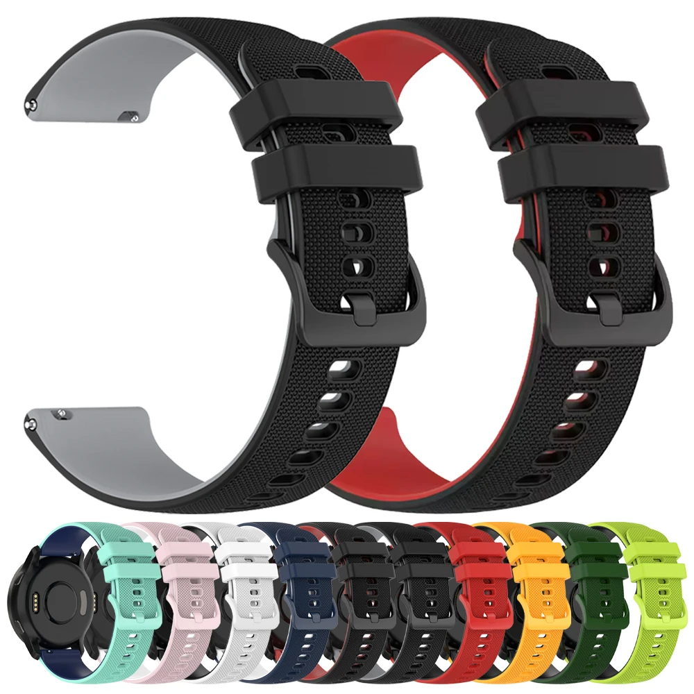 Correa de reloj de silicona de dos tonos de 22mm para SUUNTO RACE S OCEAN VERTICAL pulsera suave para SUUNTO 5/5 PEAK 9 PEAK PRO/DLC Correa deportiva - imagen 2