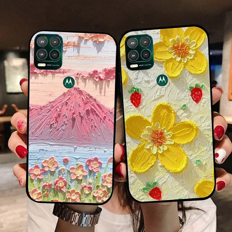 Para Moto G Stylus 5G Fundas suaves de silicona TPU encantadora contraportada para Motorola Moto G Stylus 5G 2021 Funda de teléfono Fundas parachoques Coque - imagen 3