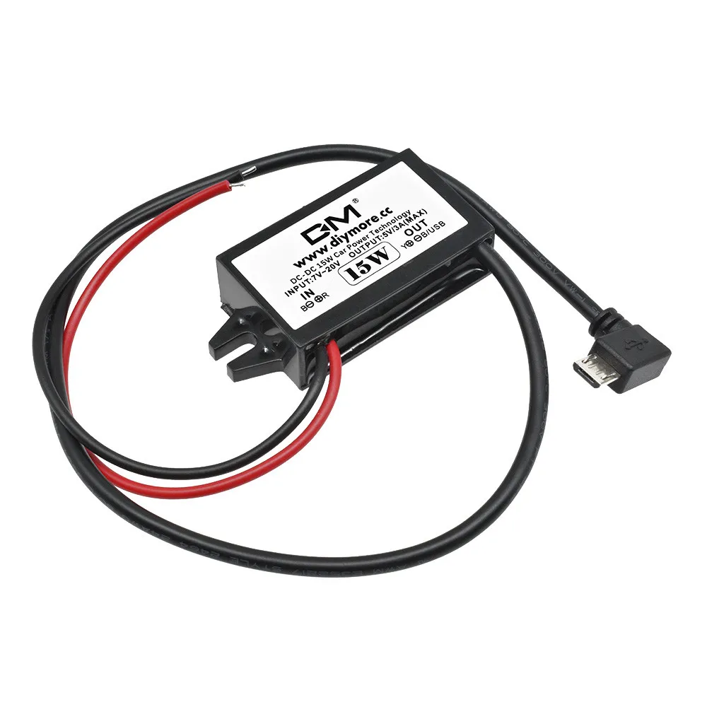 12V a 5V 2A 3A 10W 15W 24W DC-DC convertidor reductor módulo de fuente de alimentación Mini USB Micro USB macho hembra tipo C adaptador - imagen 3