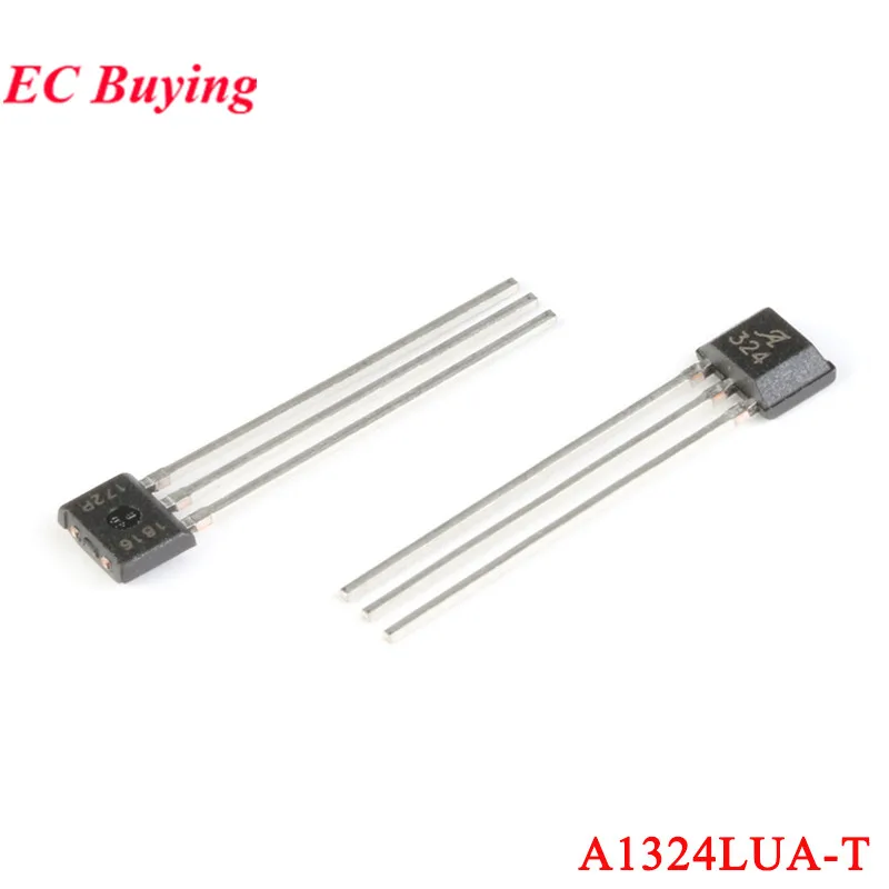5 uds/1 ud A1324LUA-T A1324LUA A1324 324 SIP-3 Sensor de efecto Hall lineal de bajo ruido con salida analógica CC6207TO CC6207 TO-92S IC