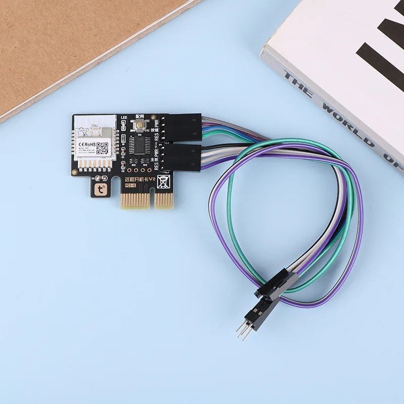 Para aplicación de teléfono inteligente Tuya, Control remoto, interruptor de tiempo de alimentación de ordenador, tarjeta de reinicio de arranque de radiofrecuencia, adaptador PCIE de telecommuting - imagen 3