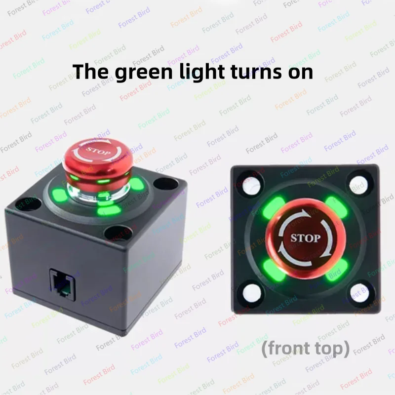 Para interruptor de parada de emergencia SIMAGIC, simulador de carreras con cabeza de cristal, Base de accionamiento directo, pérdida rápida de energía